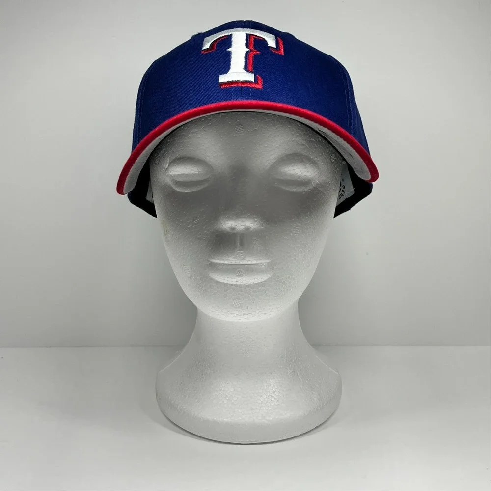 Texas Rangers Hat Fan Favorite MVP Two Tone Blue Red Adjustable Cap MLB